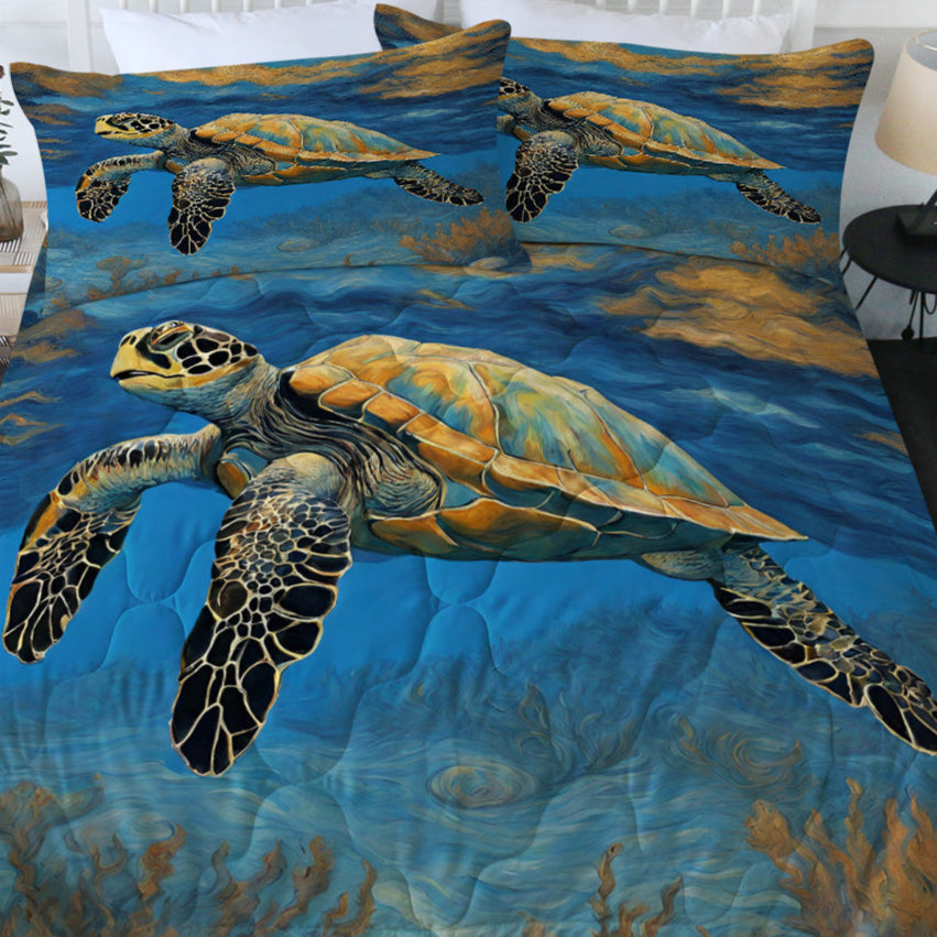 Sea Turtle Skies Comforter Set