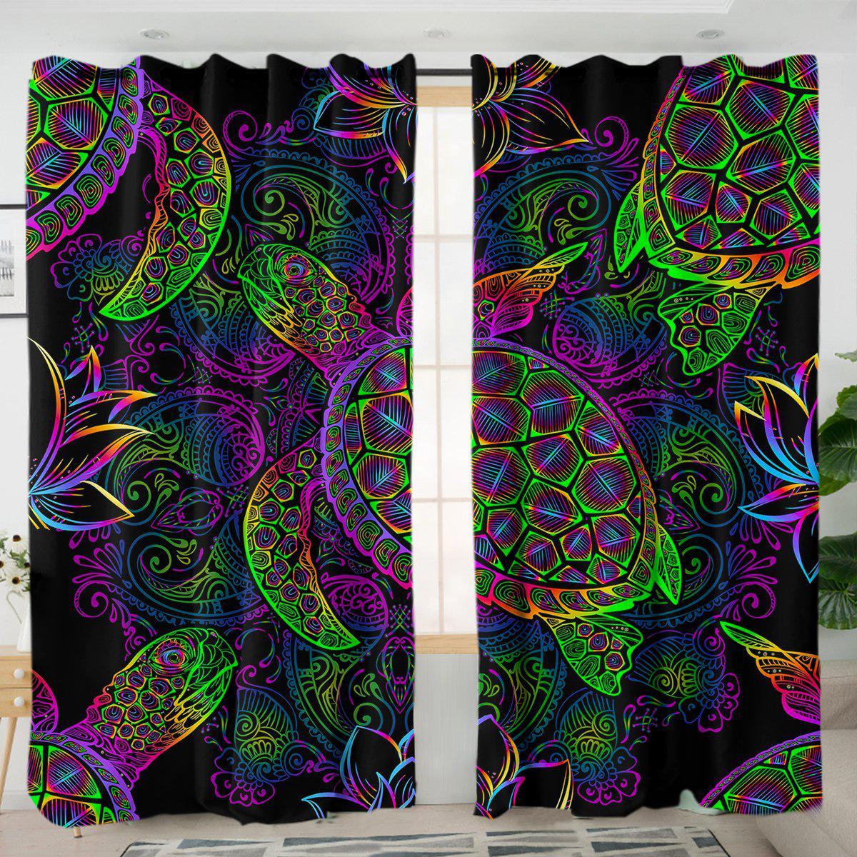 Sea Turtle Mysteries Curtains