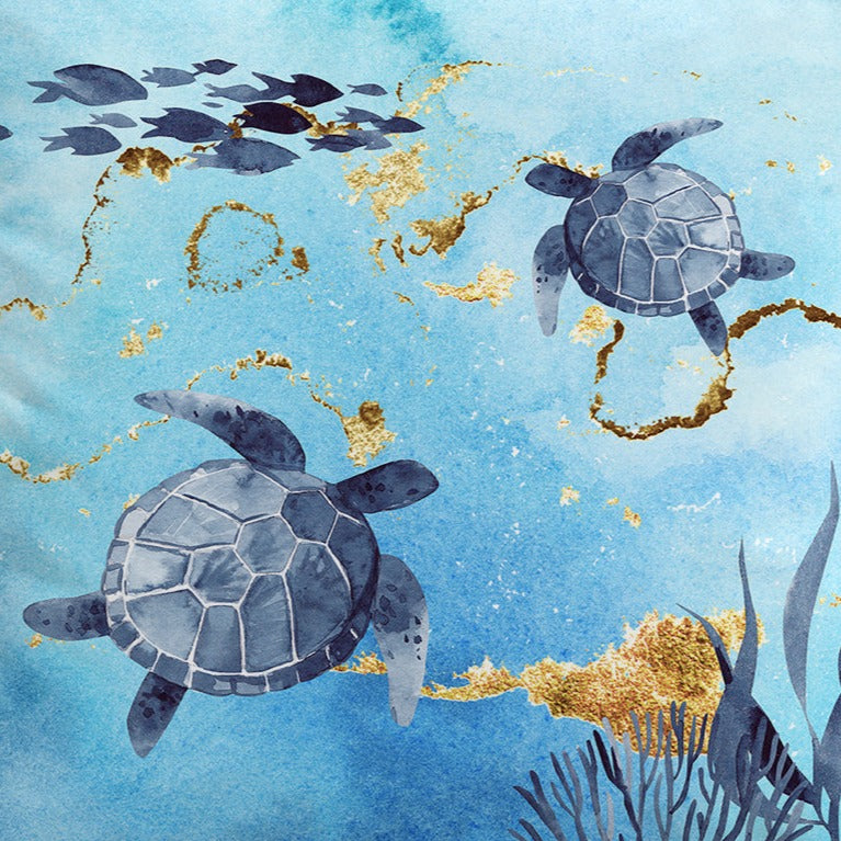 Golden Sea Turtle Bay Hooded Towel