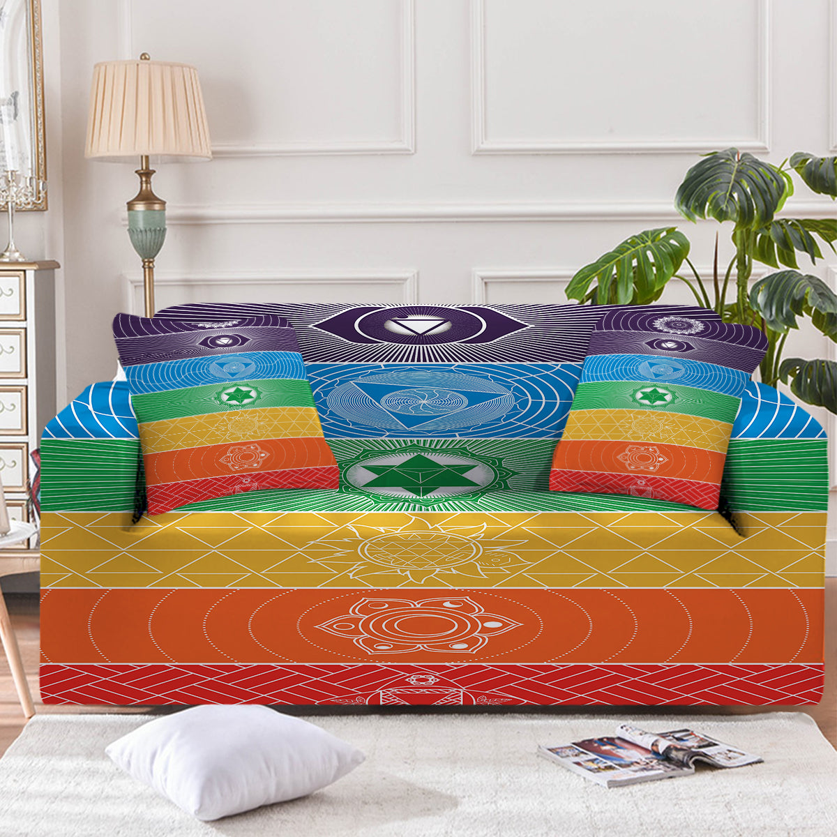 Chakra Yoga Couch Cover