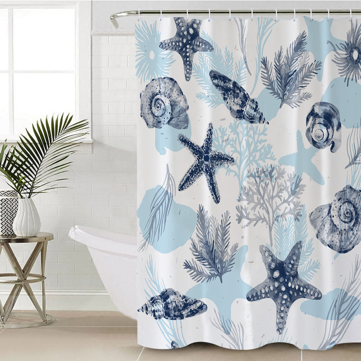 Ocean Blues Shower Curtain