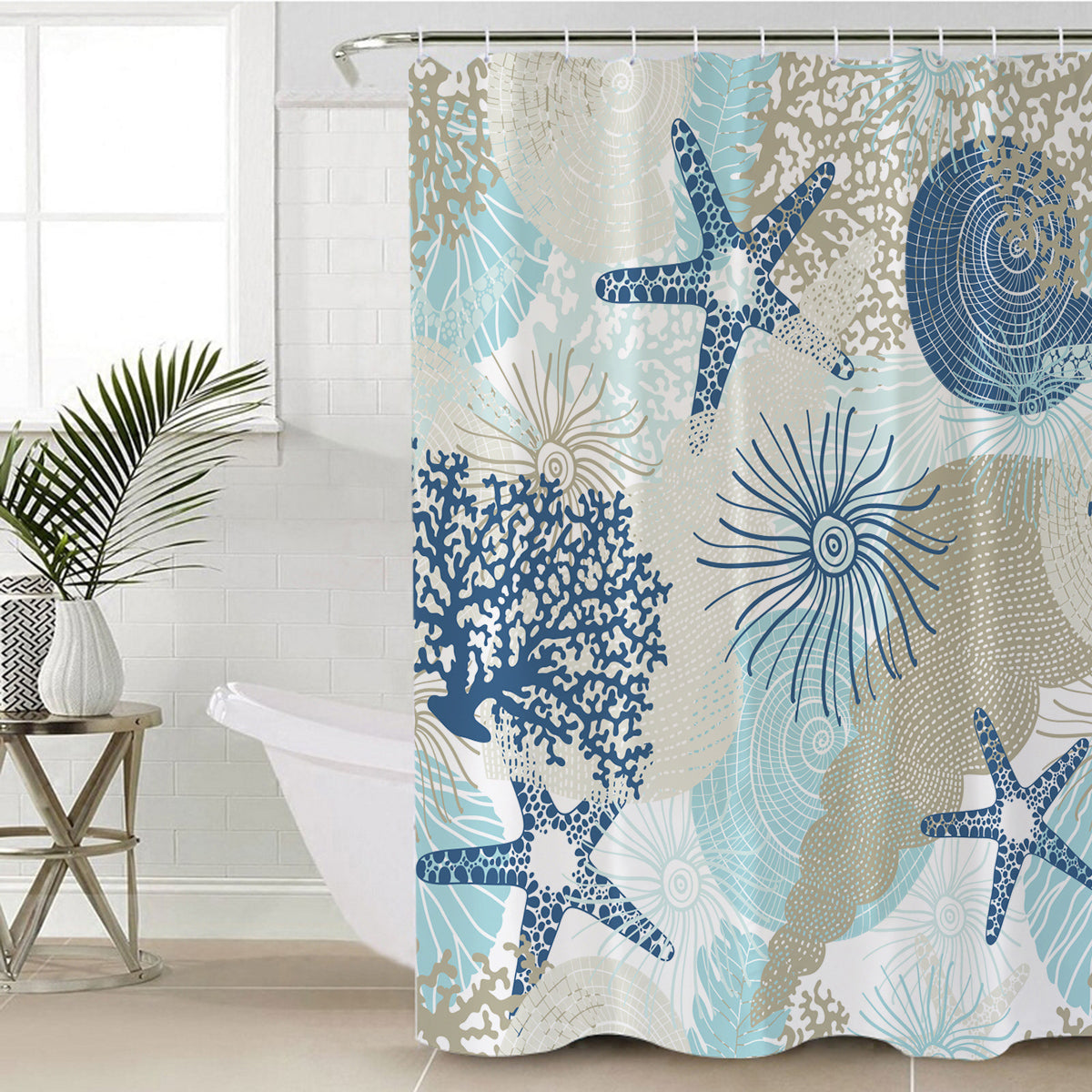 Beach Treasures Shower Curtain