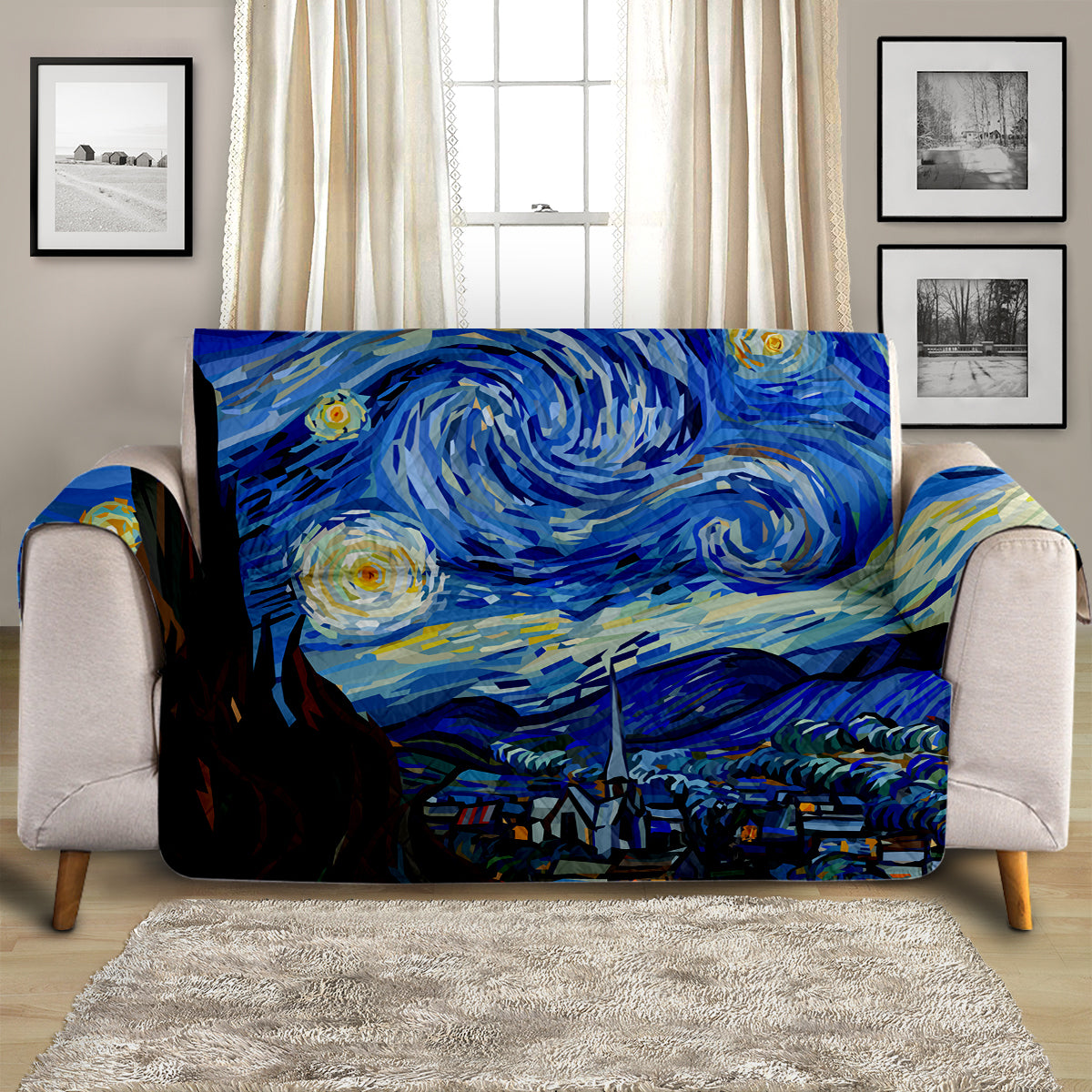 Van Gogh Starry Night Sofa Cover