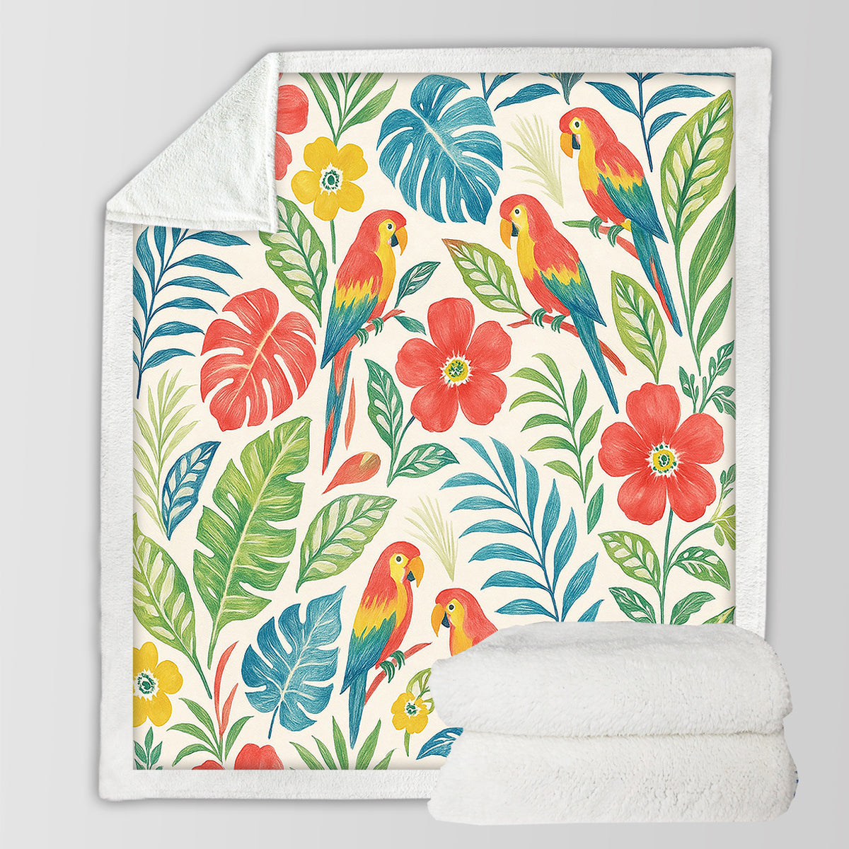 Classic Tropical Bedspread Blanket