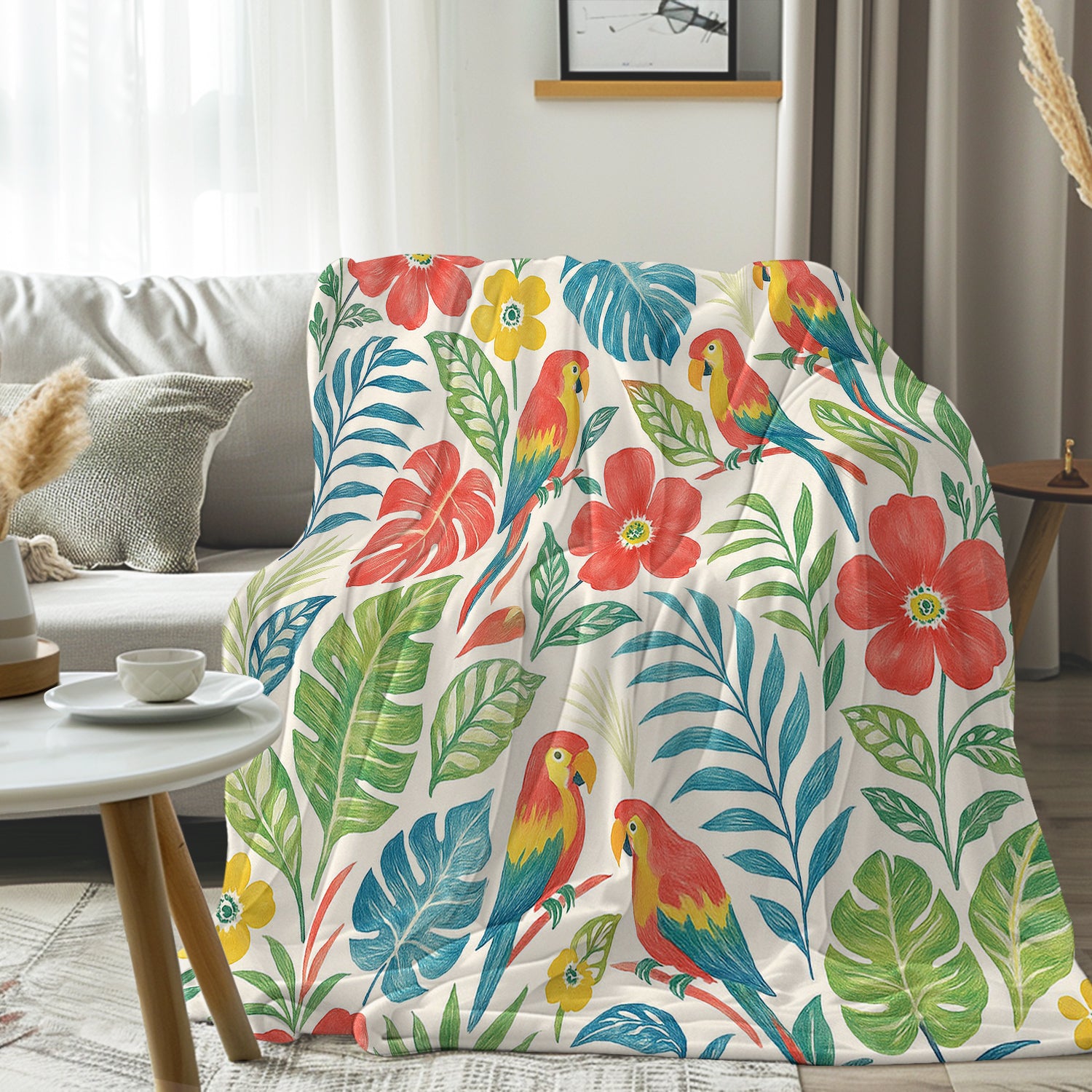 Classic Tropical Flannel Fleece Blanket