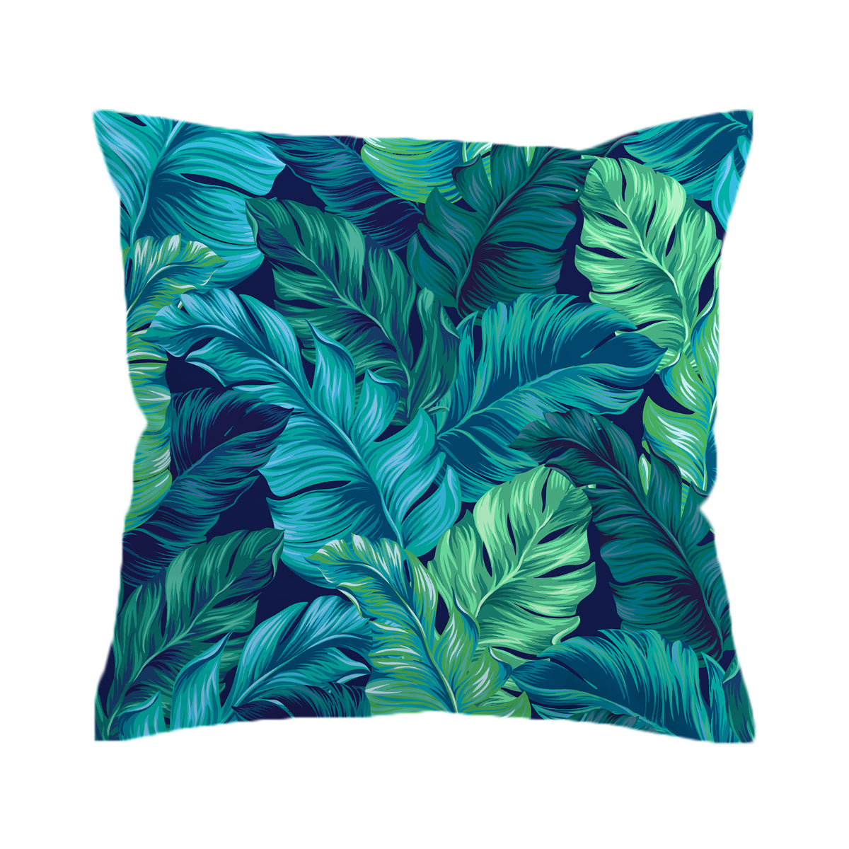 Green Leaves Pillow Cover