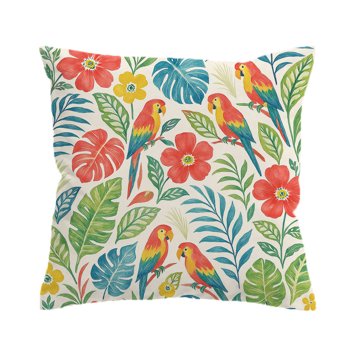Classic Tropical Comforter with Shams and Pillow Cover
