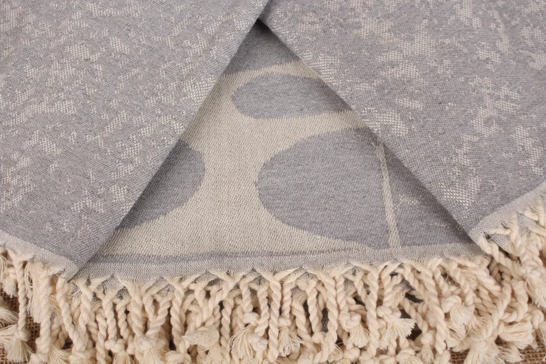 Gray Turtle Turkish Beach Towel