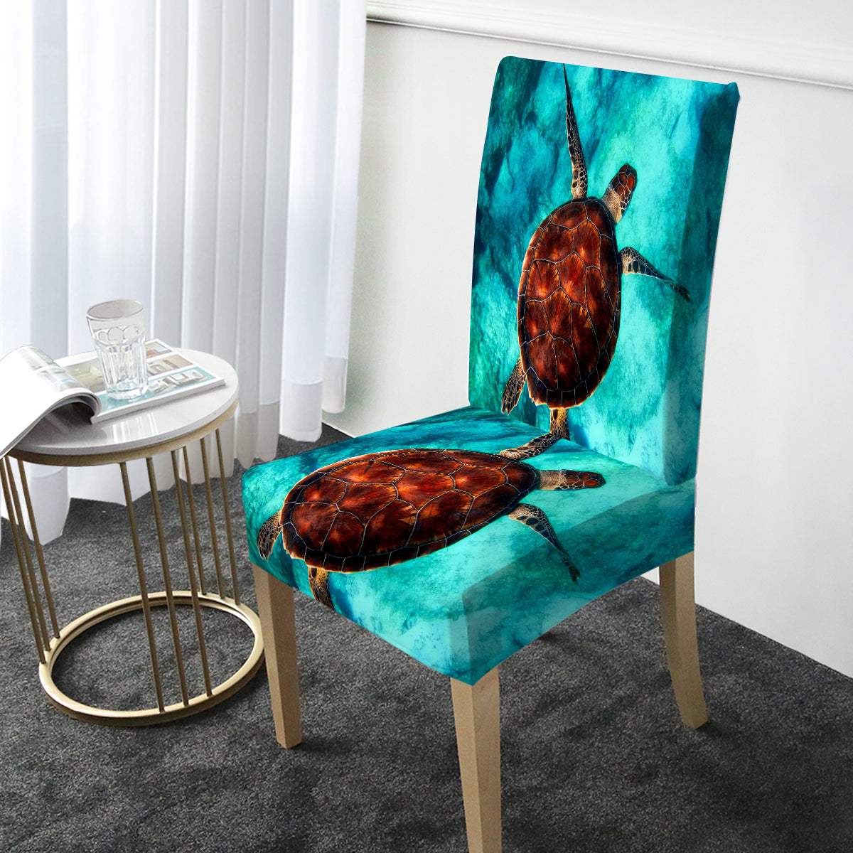 Turtle Passion Chair Cover