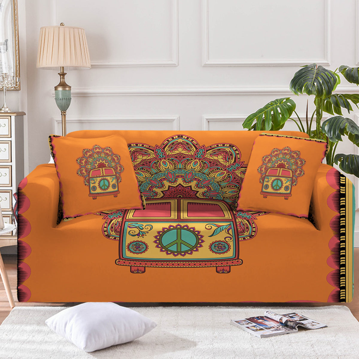 The Happy Bus Couch Cover