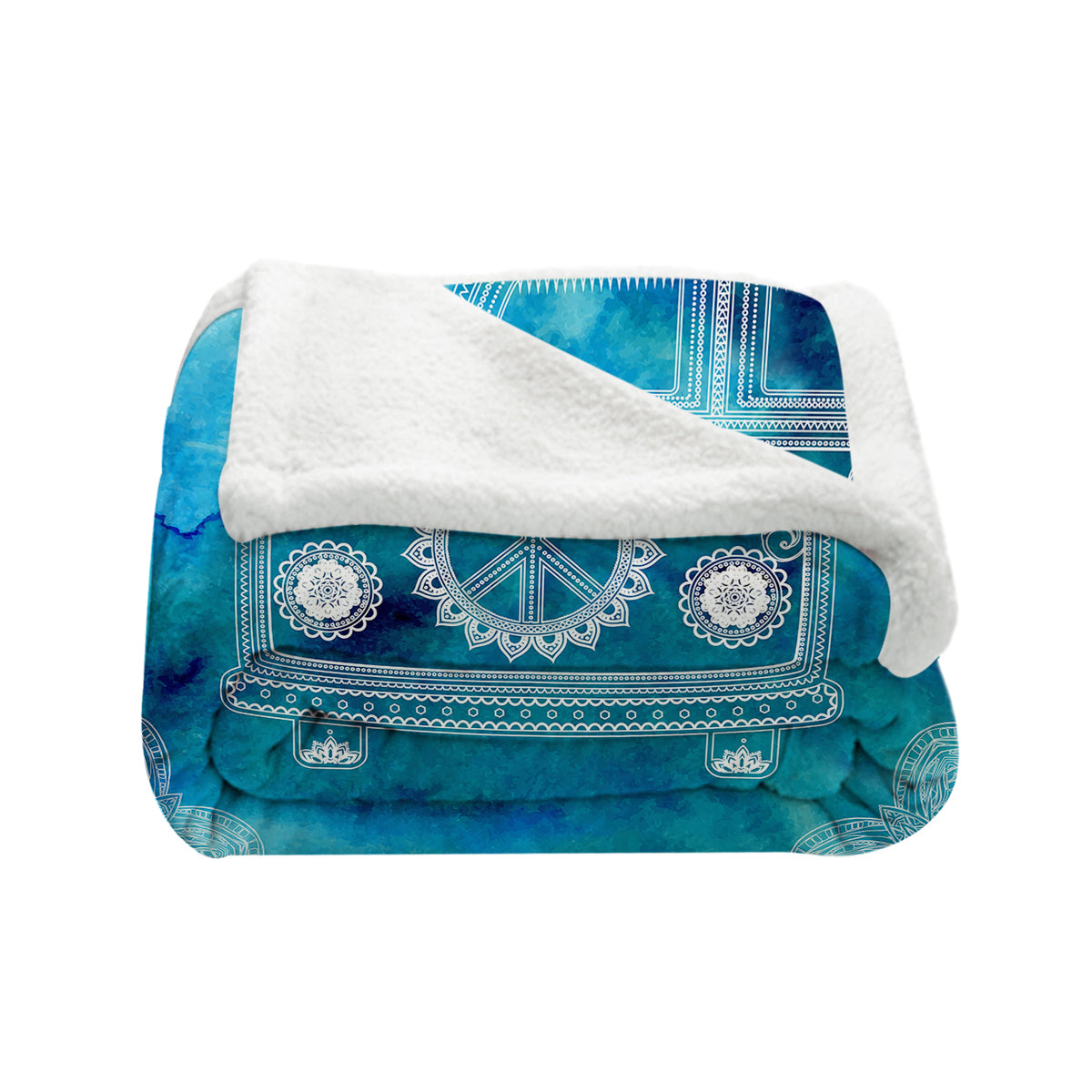 The Beach Bus Bedspread Blanket