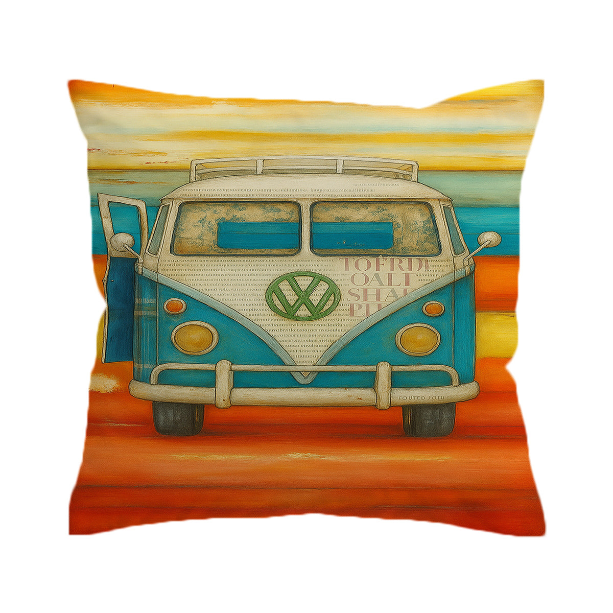 Vee Dub Sunset Duvet Cover Set
