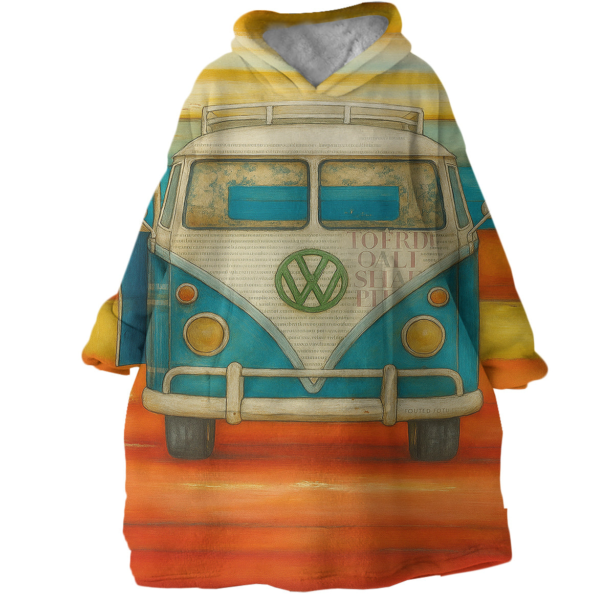 Vee Dub Sunset Wearable Blanket Hoodie