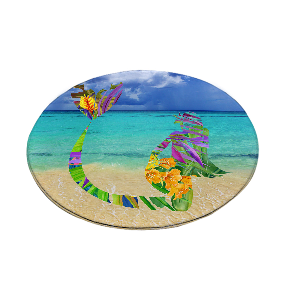 Mermaid Bay Round Area Rug