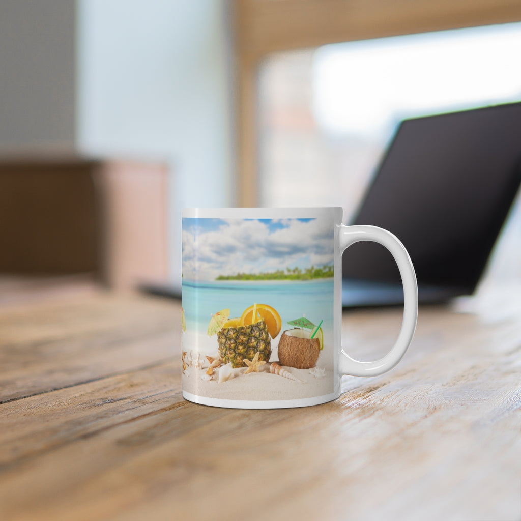 Beachy Cocktail Ceramic Mug