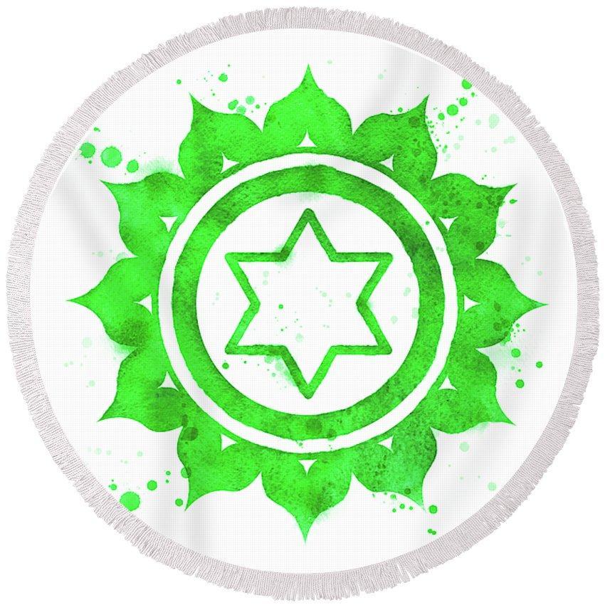 7 Chakras Round Beach Towel Collection