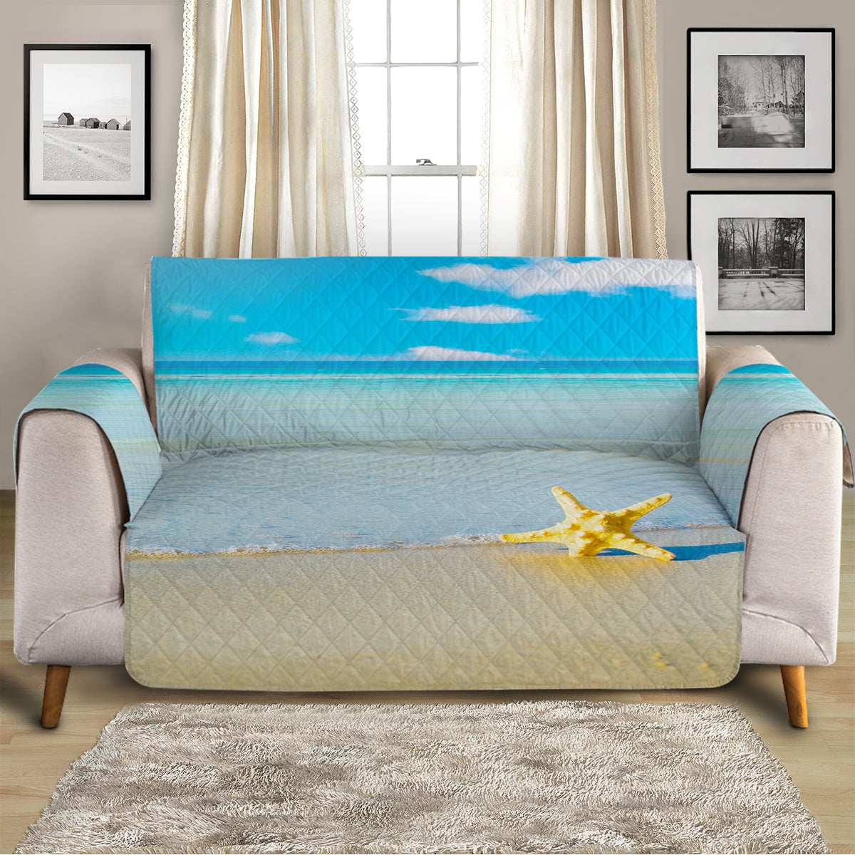 Beach Please Sofa Cover