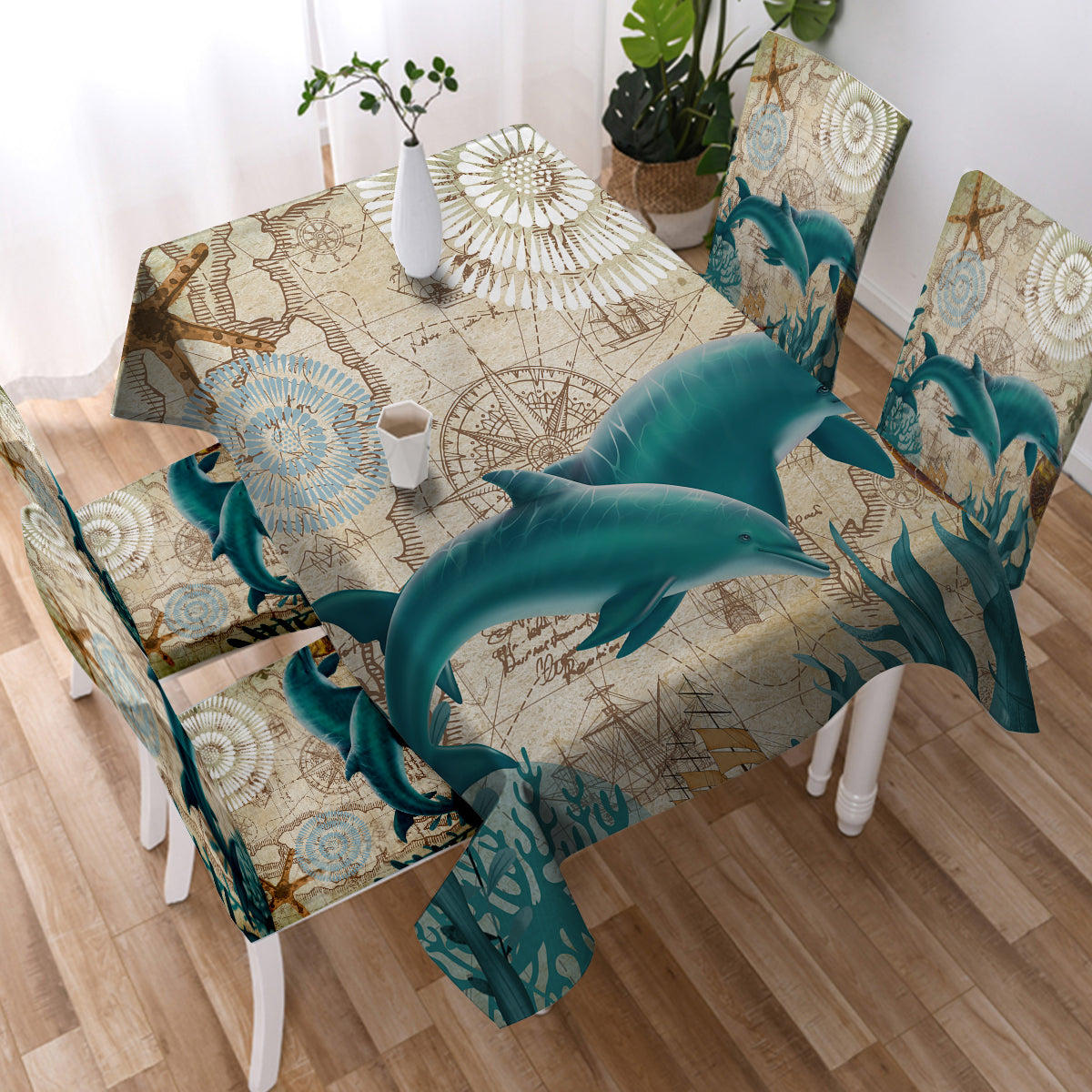 Dolphin Love Chair Cover