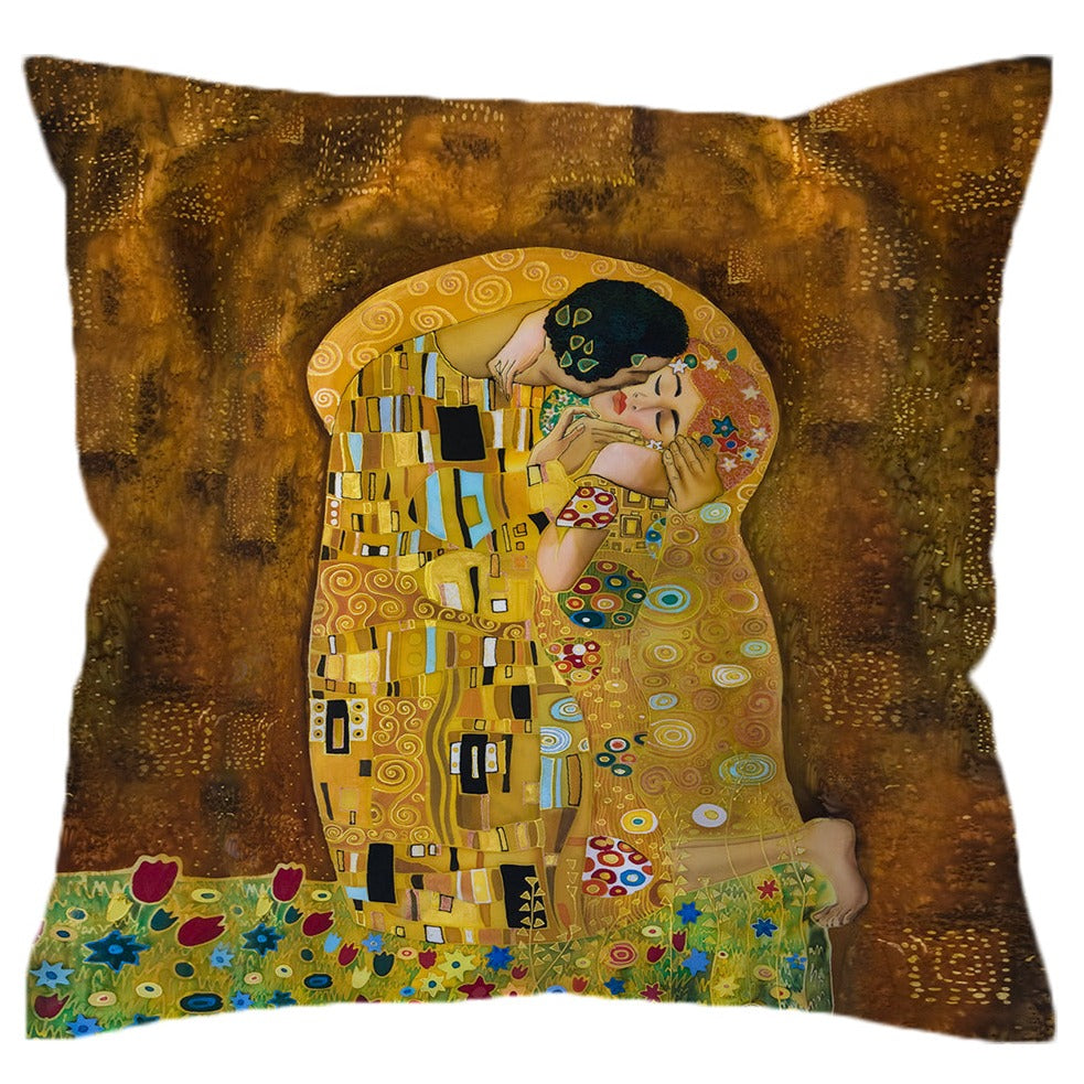 Gustav Klimt's The Kiss Pillow Cover