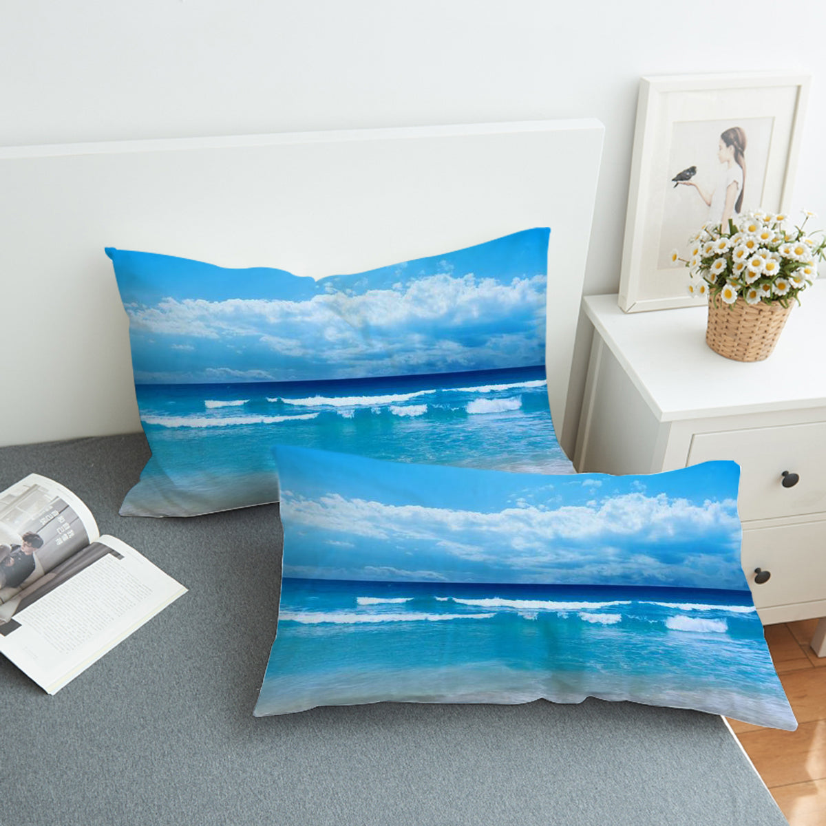 Peace of the Beach Comforter with Shams and Pillow Cover