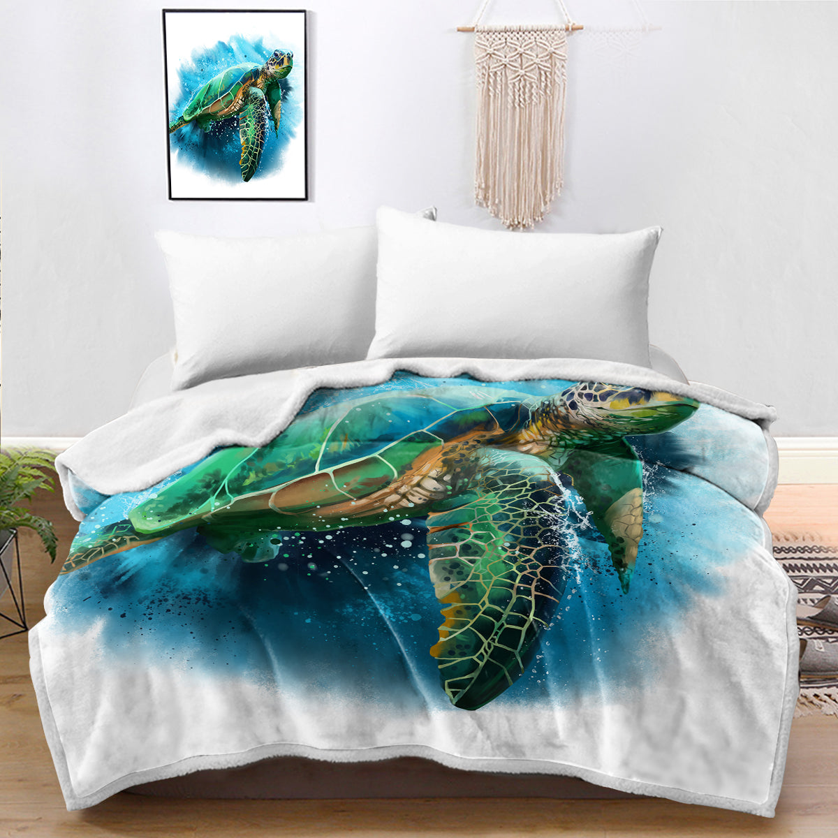 Queen of the Ocean Bedspread Blanket