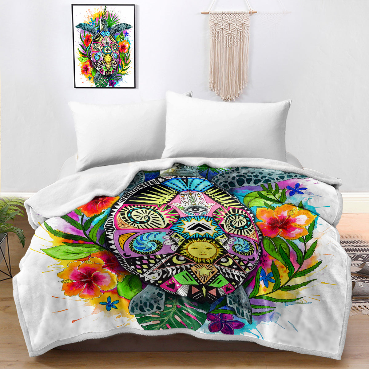 The Original Turtle Mystic Bedspread Blanket