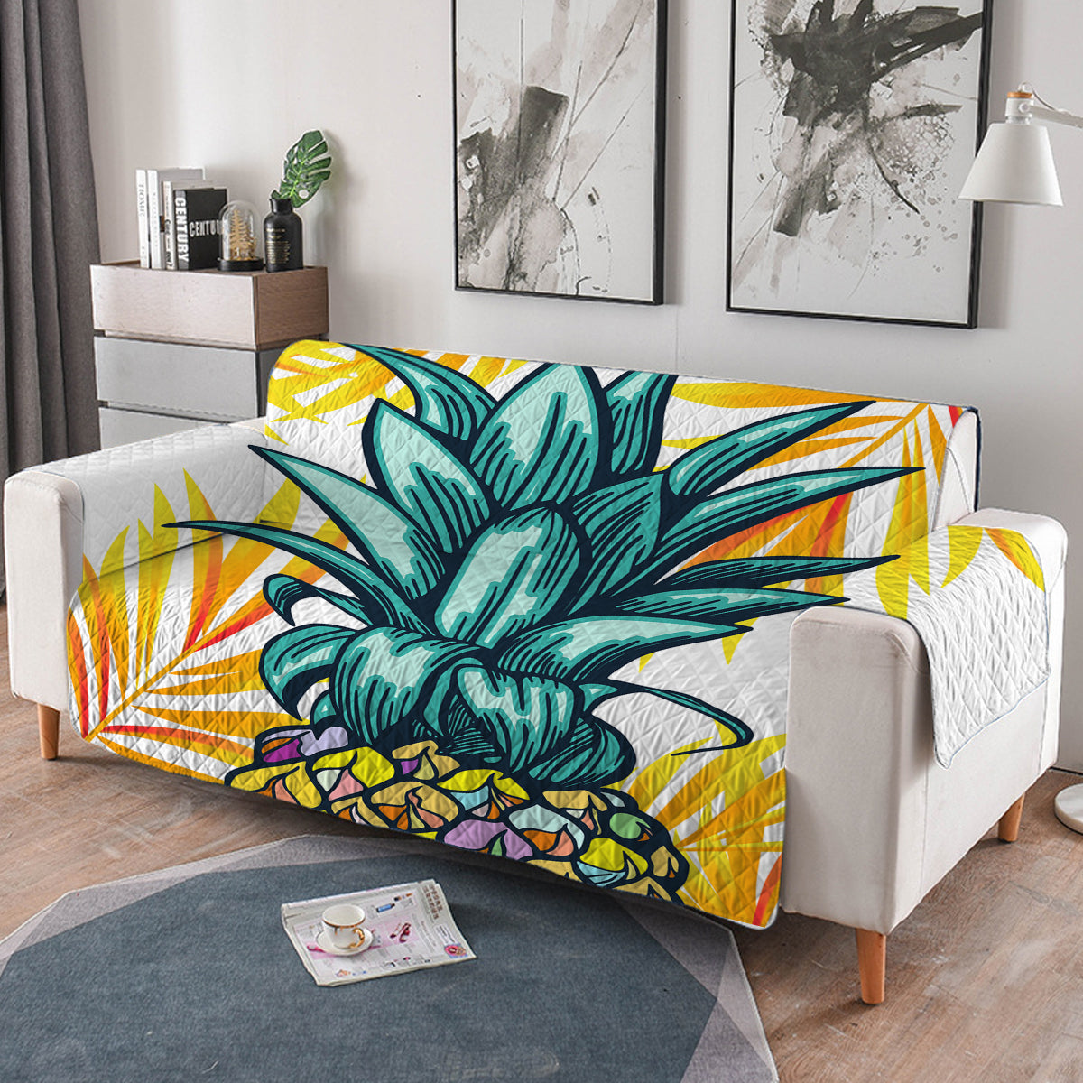 Pineapple Crown Sofa Cover