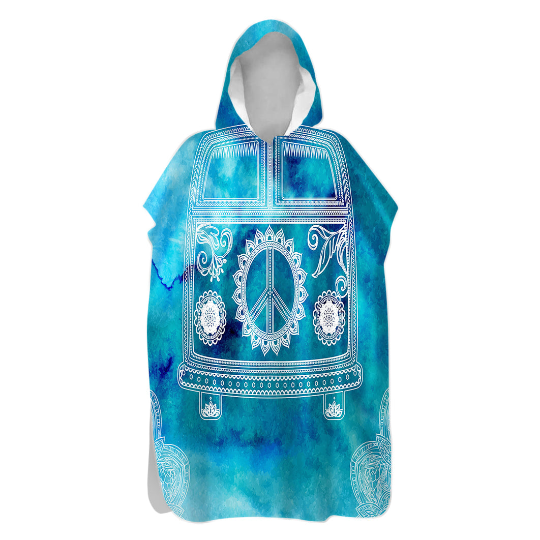 The Beach Bus Hooded Beach Poncho