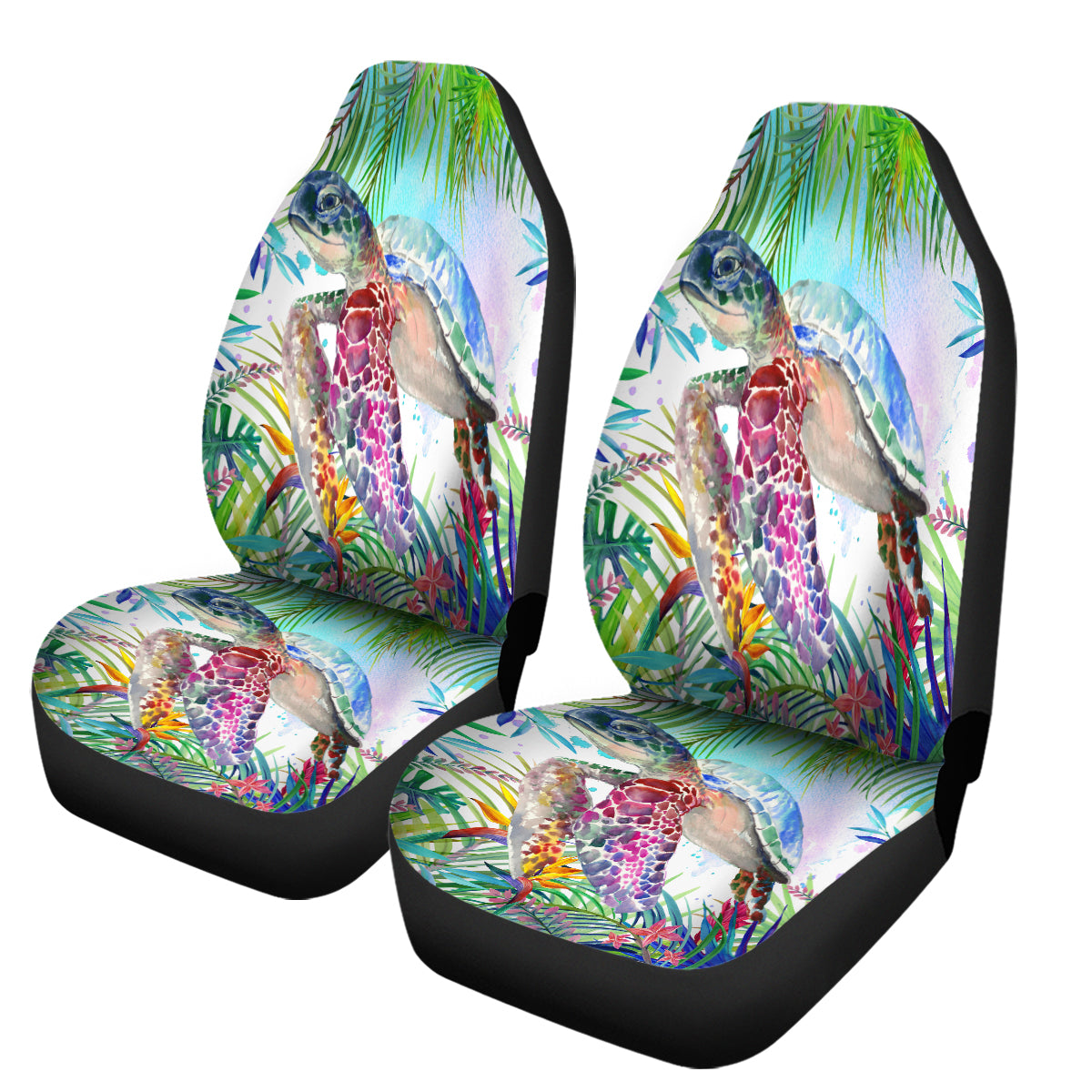 The Tropical Sea Turtle Car Seat Cover