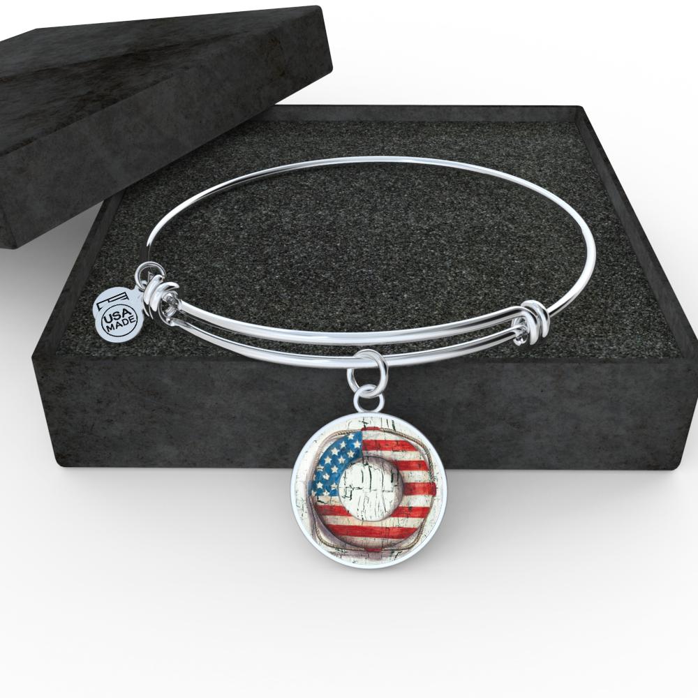 American Beachy Lifebelt Bangle Bracelet