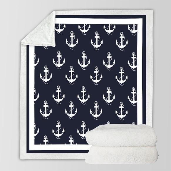 Anchored to the Sofa Soft Sherpa Blanket