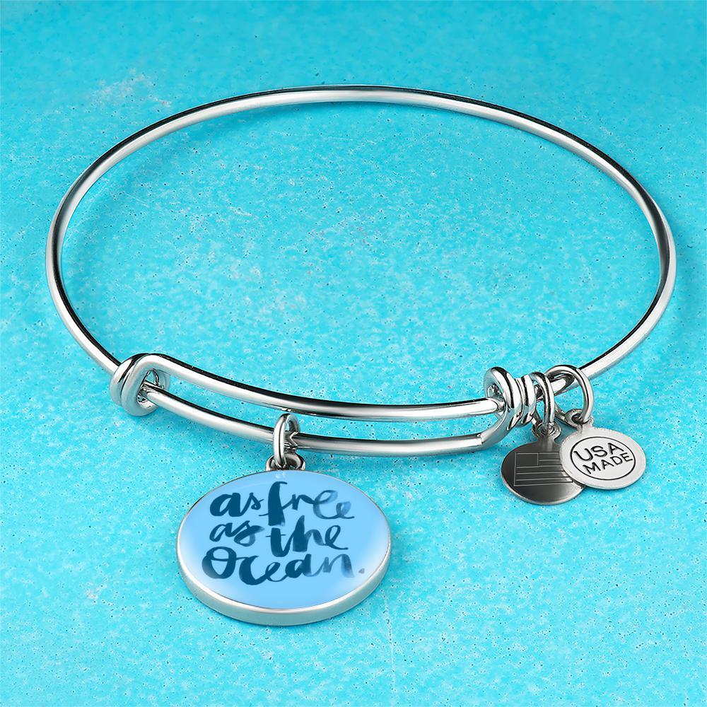 As Free As The Ocean Bangle Bracelet