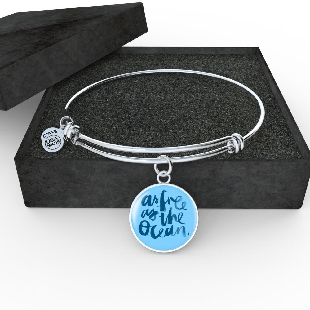 As Free As The Ocean Bangle Bracelet
