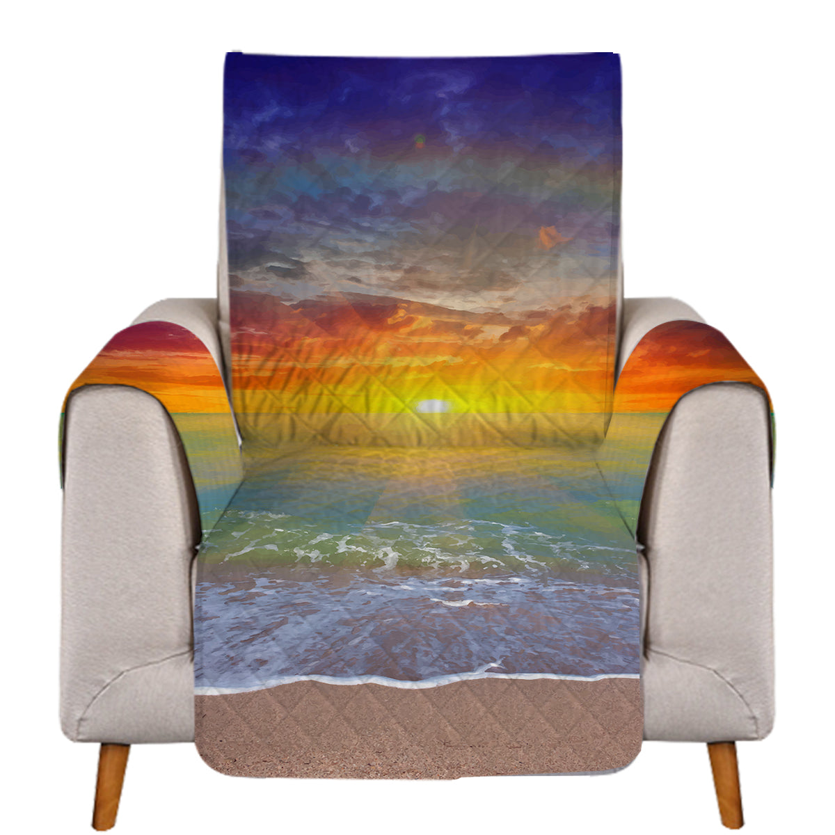 Beach Sunset Sofa Cover