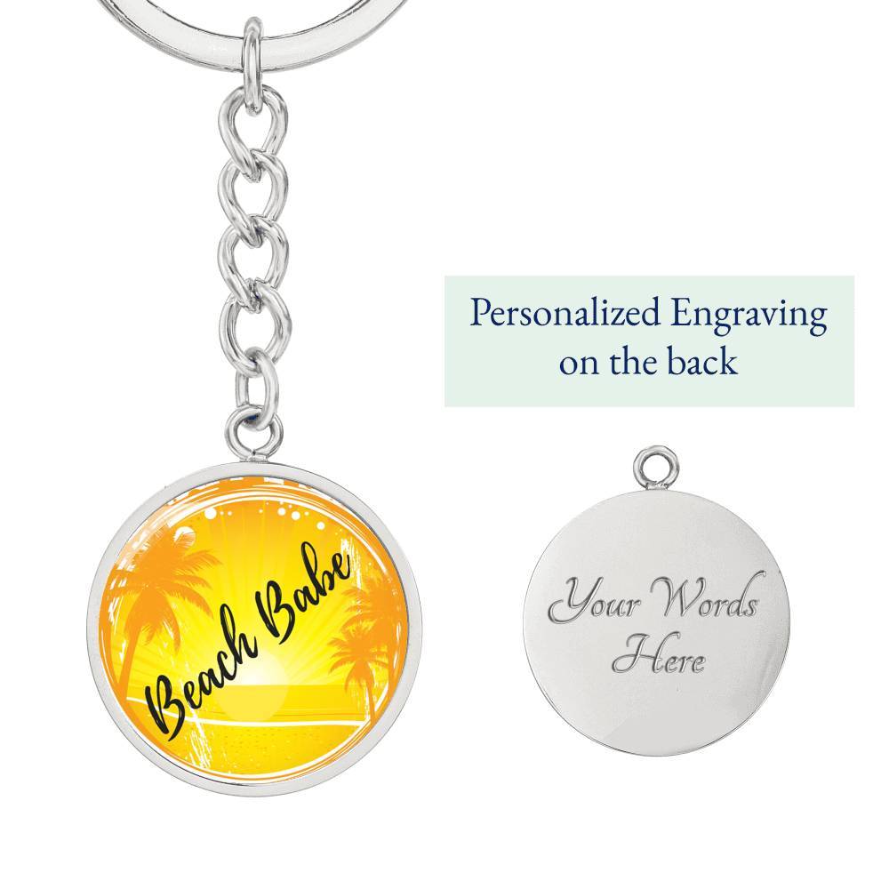 Beach Babe Beachy Keychain