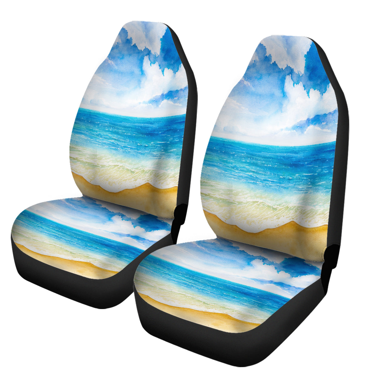 Beach Painting Car Seat Cover