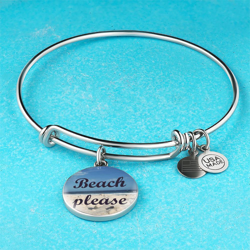 Beach Please Bangle Bracelet