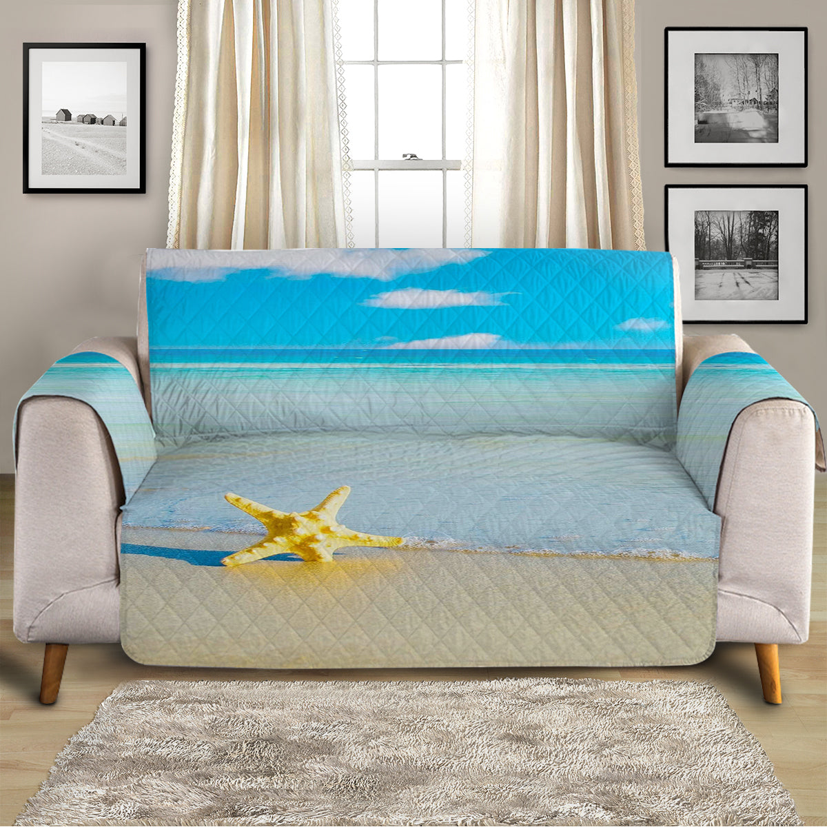 Beach Please Sofa Cover