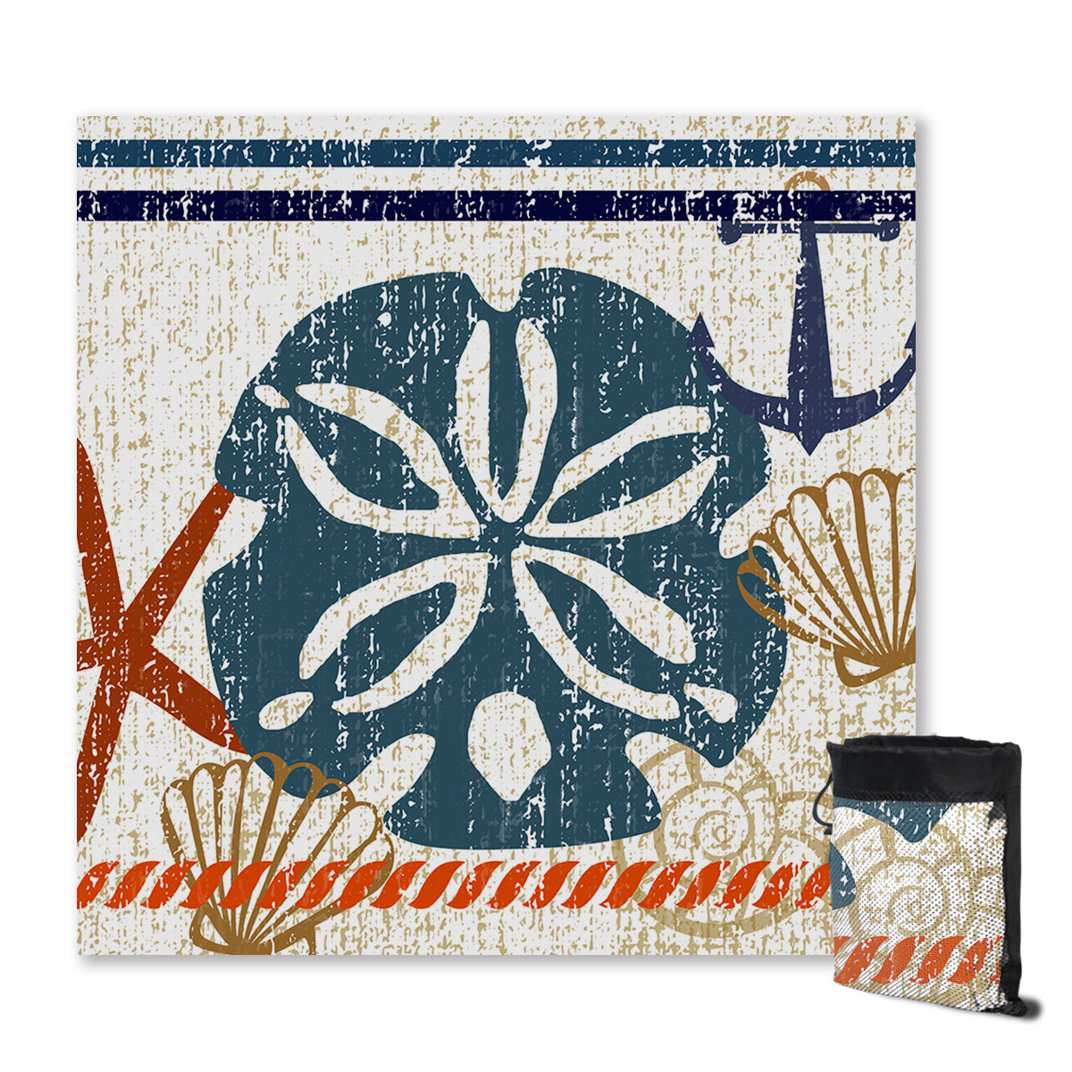 Beachy Sand Dollar Sand Free Towel