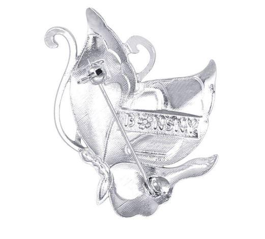 Beachy Butterfly - Enamel Brooch