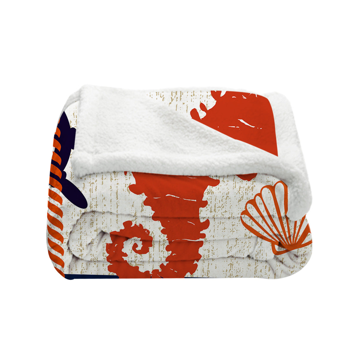 Beachy Seahorse Bedspread Blanket