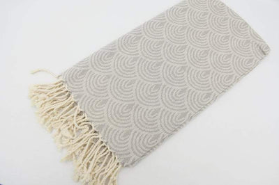 Beige Waves 100% Cotton Towel