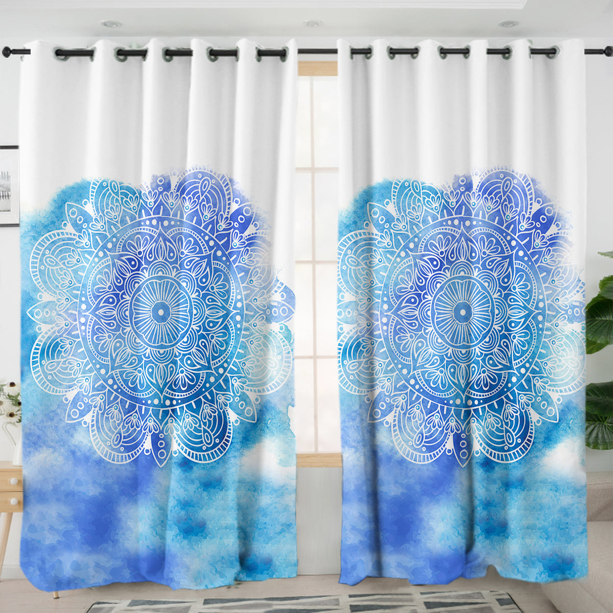 Mandala Hues Curtains