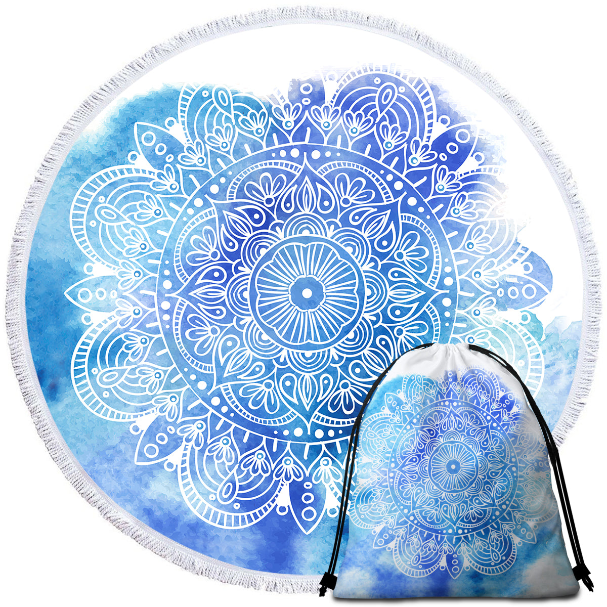 Mandala Hues Towel + Backpack