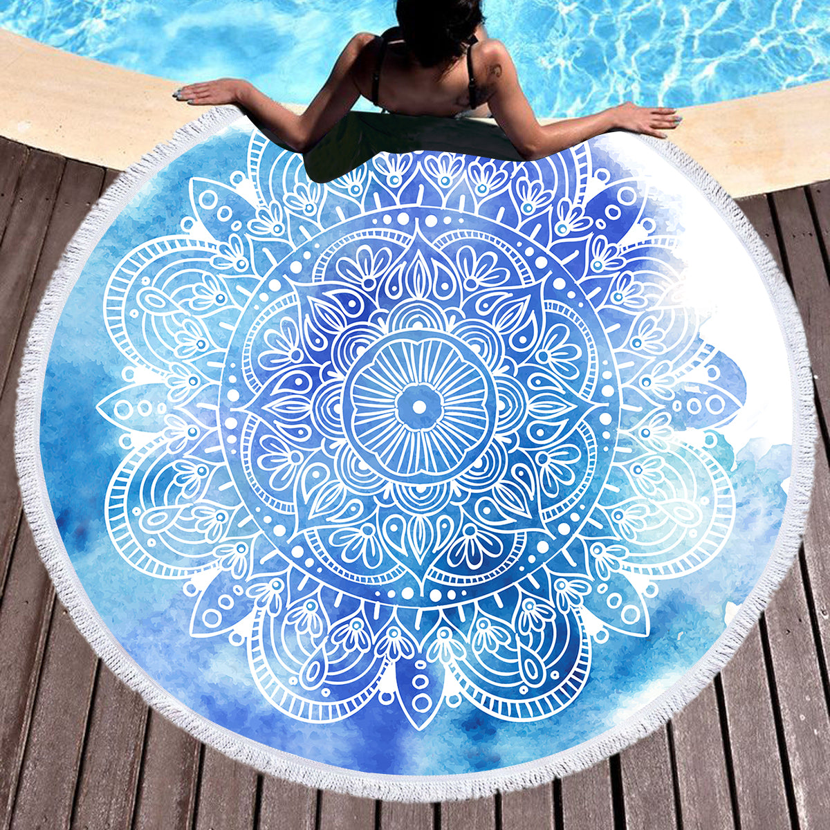 Mandala Hues Towel + Backpack