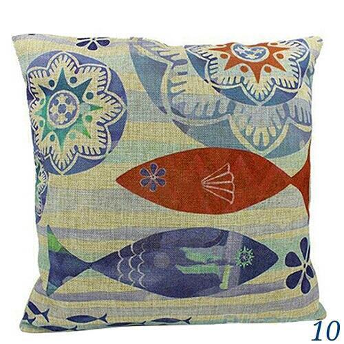 Blue Ocean Series Mix and Match Front and Back Print Pillow Cover