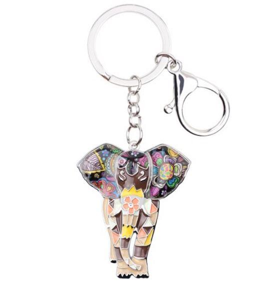 Boho Beach - Enamel Pendant Key Ring