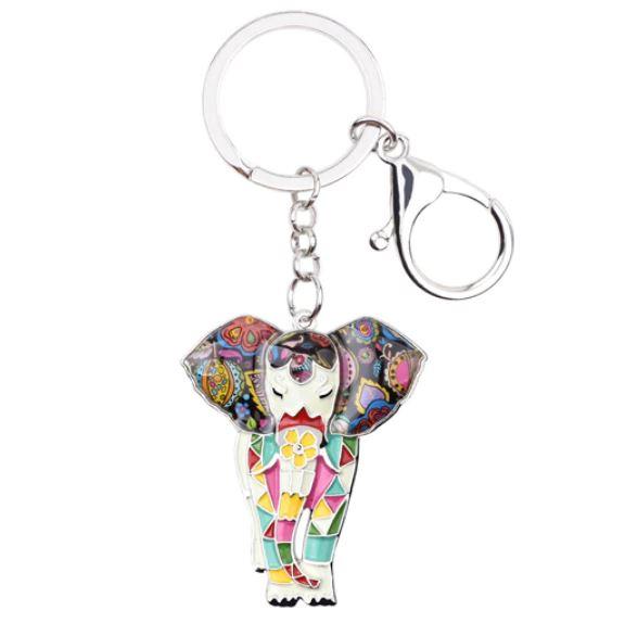 Boho Beach - Enamel Pendant Key Ring