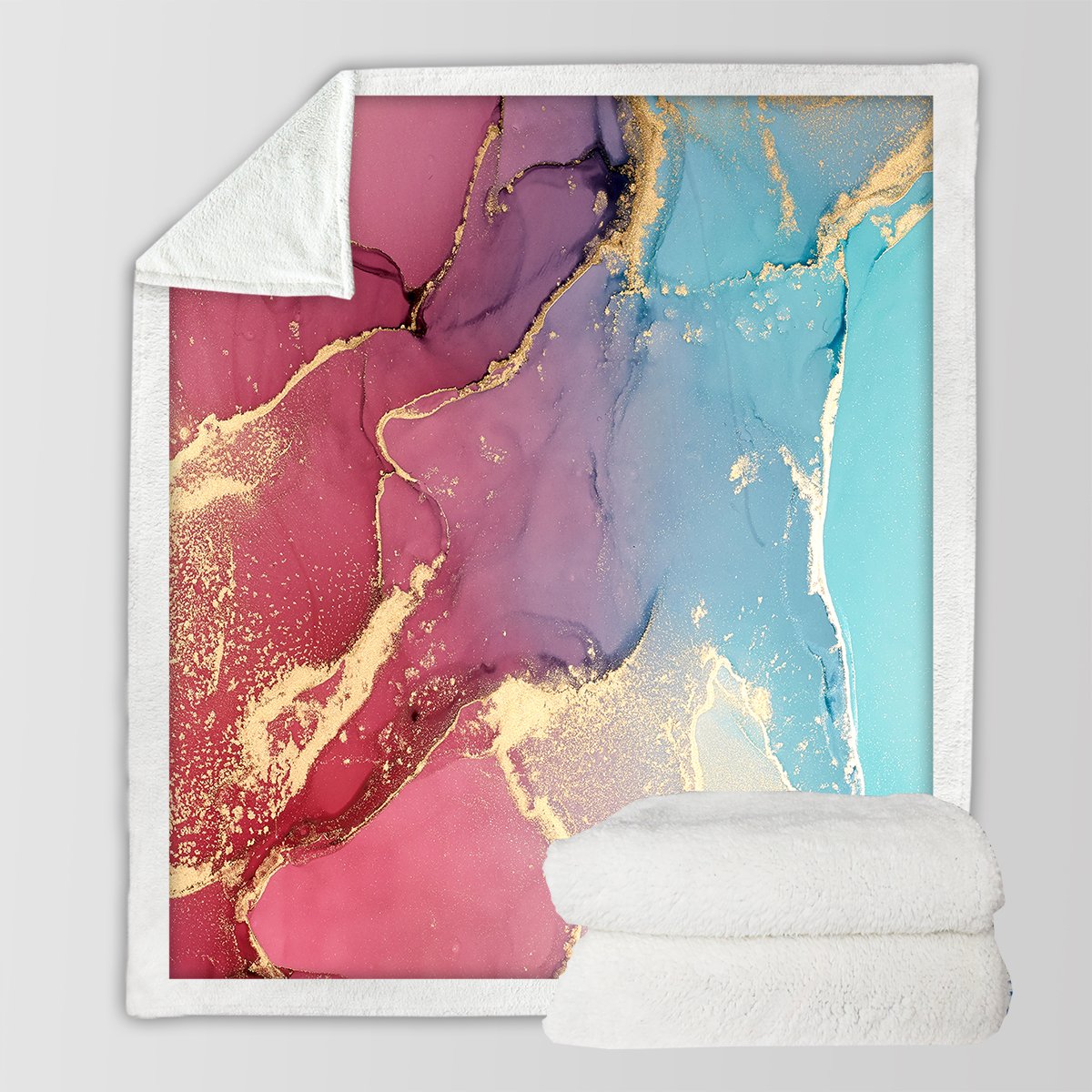 Budelli Beach Soft Sherpa Blanket