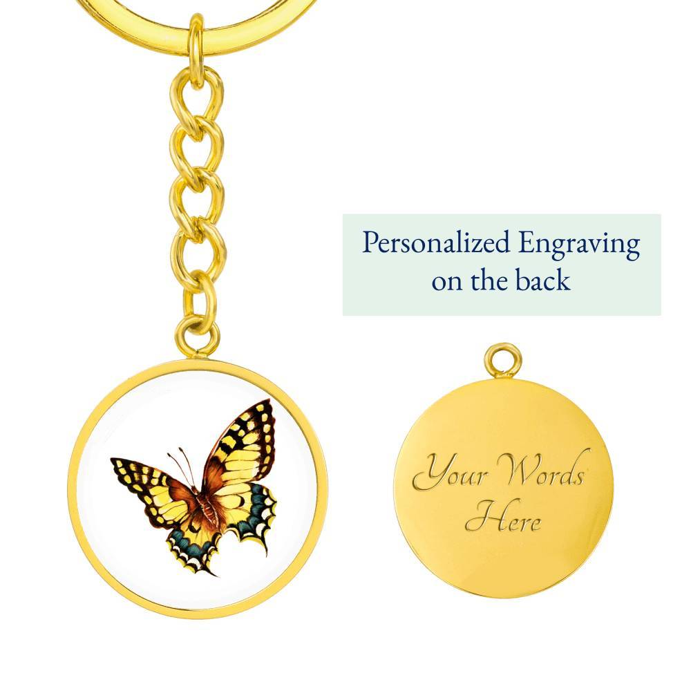 Butterfly Beachy Keychain